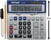 Victor 16-Digit Desktop Calculator, Silver, Blue
