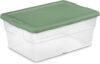 Sterilite 16 Quart Clear Plastic Storage Tote Bins
