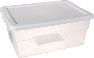 Sterilite 16 Quart Clear Storage Box (2 Pack)