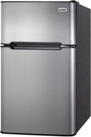 Summit Appliance 2-Door Refrigerator-Freezer, 19″ Wide