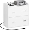 YITAHOME 2 Drawer Filing Cabinet With Charging