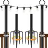 AILBTON 2 Pack 10Ft Outdoor String Light Poles