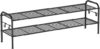 SONGMICS 2-Tier Metal Shoe Shelf With Hooks