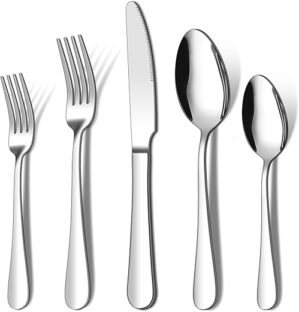 ENLOY 20 Piece Stainless Steel Silverware Set