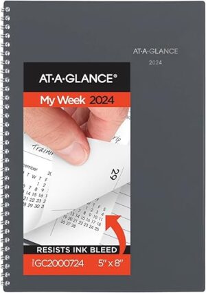 AT-A-GLANCE 2024 Weekly & Monthly Planner, 5″ x 8″, GC2000724