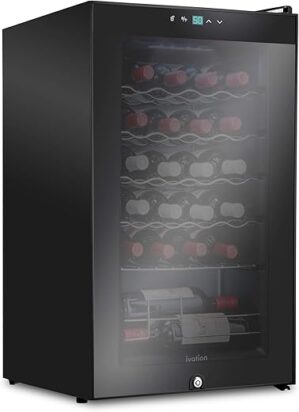 Ivation 24 Bottle Compressor Wine Cooler Refrigerator