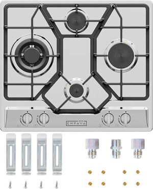 Empava 24″ Gas Stove Cooktop With 4 Burners