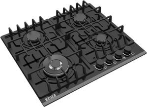 Empava 24 In. Gas Stove Cooktop, 4 Burners