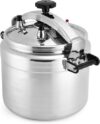 Fulgutonit 26 Quart Aluminum Pressure Cooker With Clamp Bar