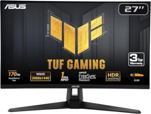 ASUS 27” 1440P Monitor VG27AQA1A, 170Hz, 1ms