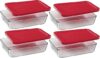 Pyrex 3-Cup Rectangle Food Storage Containers