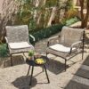 EAST OAK 3-Piece Outdoor Bistro Furniture Set