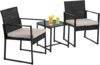 PayLessHere 3-Piece Rattan Wicker Bistro Set