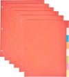 Amazon Basics 3-Ring Binder 8-Tab Dividers Set