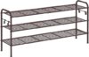 SONGMICS 3-Tier Metal Shoe Rack With Hooks