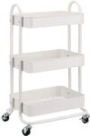 Amazon Basics 3-Tier Rolling Utility Cart – White