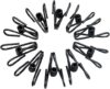 Yansanido 30 Pcs Black Anti-Rust Steel Clips