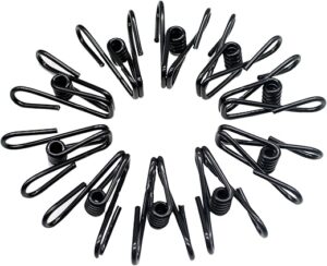 Yansanido 30 Pcs Black Anti-Rust Steel Clips