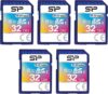 SP Silicon Power 32GB 5-Pack SDHC Class 10 Cards