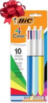 BIC 4-Color Retractable Ball Pens, Medium Point