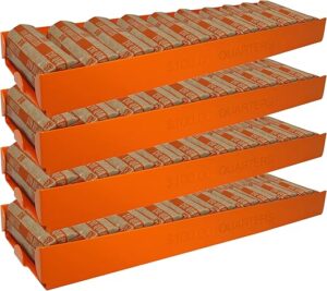 Nadex 4 Pack Aluminium Quarter Coin Tray