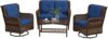 Outsunny 4 Piece Rattan Patio Furniture Set
