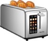 Mecity 4 Slice Touch Screen Toaster Stainless Steel