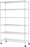 FDW 48″L×18″W×82″H Wire Shelving Utility Cart