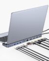 Baseus 4K USB C Docking Station, 2 HDMI+DP
