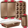 NutriChef 5-Piece Nonstick Bakeware Set With Handles