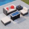 Shintenchi 5-Piece Patio Furniture Set With Fire Pit