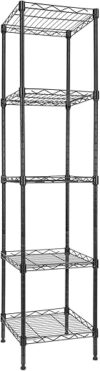 GIOTORENT 5 Tier Adjustable Height Wire Shelf