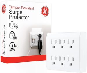 GE 6-Outlet Surge Protector, 37155