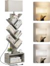 Evermagin 6 Tier Tree Bookshelf With Light