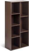 Amazon Basics 7 Cube Organizer Bookcase, Espresso