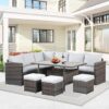 Solaste 7 Piece Wicker Patio Furniture Set