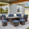 Wisteria Lane 7-Piece Wicker Patio Furniture Set