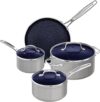 Nuwave 7pc Cookware Set Blue Ceramic Nonstick