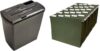 Amazon Basics 8-Sheet Strip-Cut Shredder & Green File Folders