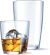 Glaver’s Acrylic Unbreakable Square Tumblers Set
