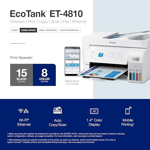 Epson EcoTank ET-4810 Wireless Supertank Printer - Image 4