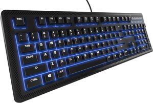 SteelSeries Apex 100 Gaming Keyboard - Blue LED 64435