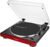 Audio-Technica AT-LP60XBT-RD Automatic Bluetooth Turntable