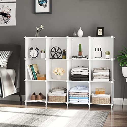 AWTATOS Cube Storage Organizer - 12 Cube Bookshelf - Image 4