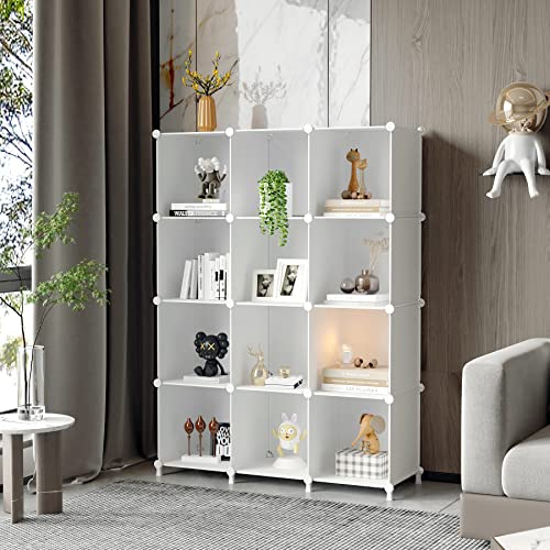 AWTATOS Cube Storage Organizer - 12 Cube Bookshelf - Image 2