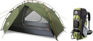 Night Cat Backpacking Tent With 70L Hiking Backpack