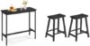 VASAGLE Bar Table And Stools Set, Ink Black