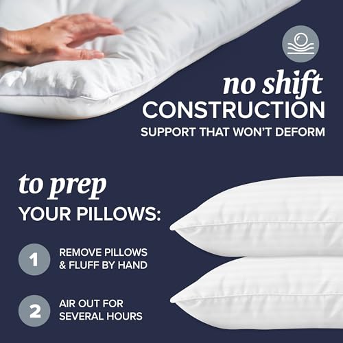 Beckham Hotel Collection Hotel Collection Bed Pillows Set - Queen Size - Image 3