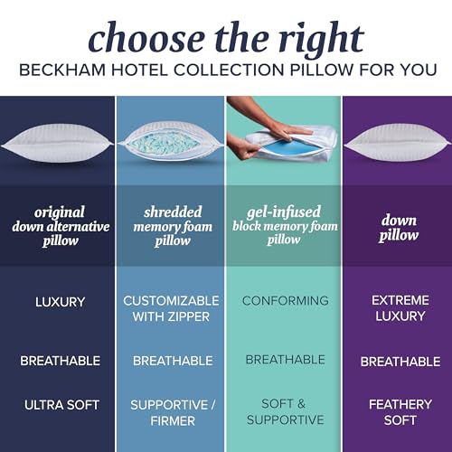 Beckham Hotel Collection Hotel Collection Bed Pillows Set - Queen Size - Image 2