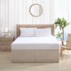 Tommy Bahama Bedskirt Tailored Solid Cotton Bedding, Queen